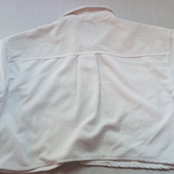 FOREVER 21 Ribbed + Cropped Button Up Jacket - Picture 2 of 3